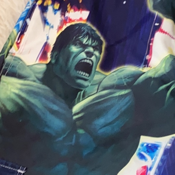 INCREDIBLE HULK YOUTH SWIM SHORTS/TRUNKS - Picture 4 of 7